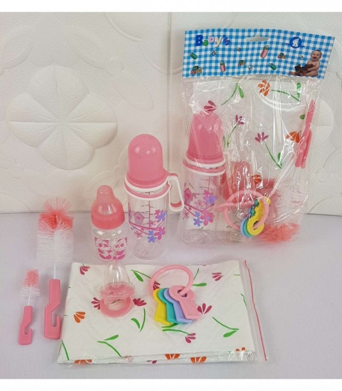 KIT DE MAMADERA COLOR ROSADO