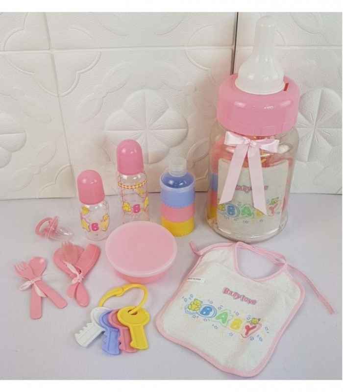 KIT DE MAMADERA COLOR ROSADO