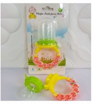 CHUPA FRUTA CON SONAJERO PARA BEBE