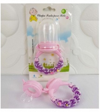 CHUPA FRUTA CON SONAJERO PARA BEBE