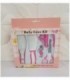 KIT DE HIGIENE PARA BEBE- 5 PIEZAS COLOR ROSADO