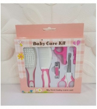 KIT DE HIGIENE PARA BEBE- 5 PIEZAS COLOR ROSADO