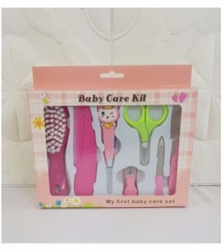 KIT DE HIGIENE PARA BEBE - 8 PIEZAS COLOR ROSADO