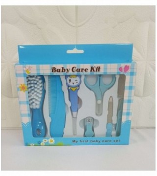 KIT DE HIGIENE PARA BEBE - 8 PIEZAS COLOR CELESTE