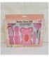 KIT DE HIGIENE PARA BEBE - 8 PIEZAS COLOR ROSADO