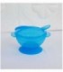 PLATO CON CUCHARITA PARA BEBE - COLOR AZUL