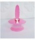 PLATO CON CUCHARITA PARA BEBE - COLOR ROSA