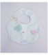 BABERO 2 PIEZAS PARA BEBE- COLOR CELESTE ESTAMPADO