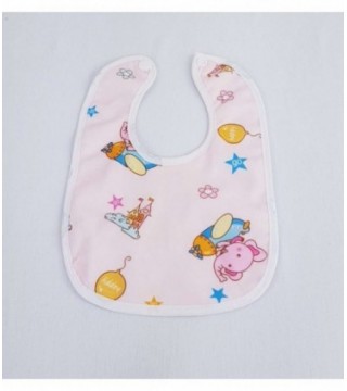 BABERO PARA BEBE - COLOR ROSADO CON DIBUJO