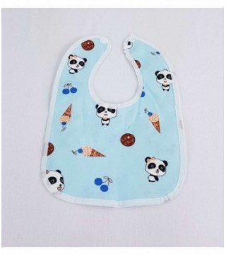 BABERO PARA BEBE - COLOR CELESTE CON DIBUJO