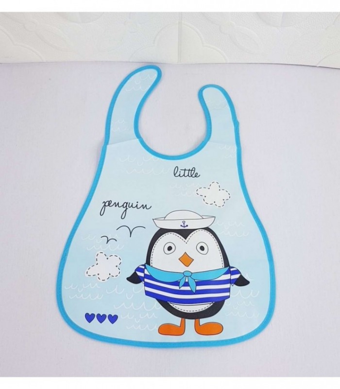 BABAERO PARA BEBE - COLOR CELESTE CON DIBUJO