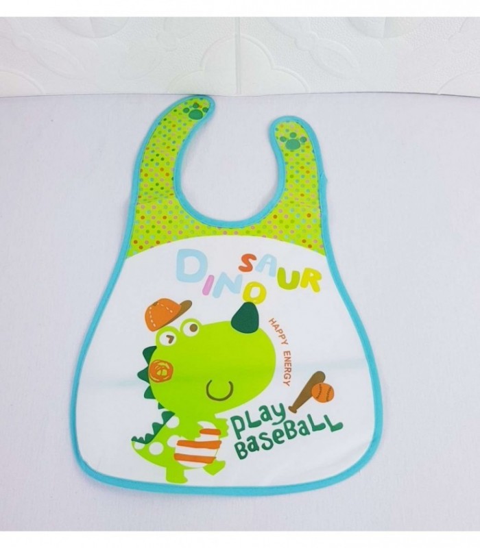 BABERO PARA BEBE - COLOR VERDE CON DISEÑO