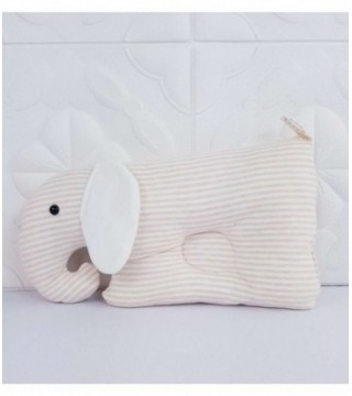 ALMOHADA PARA BEBE- DISEÑO ELEFANTE A RAYAS BEIGE