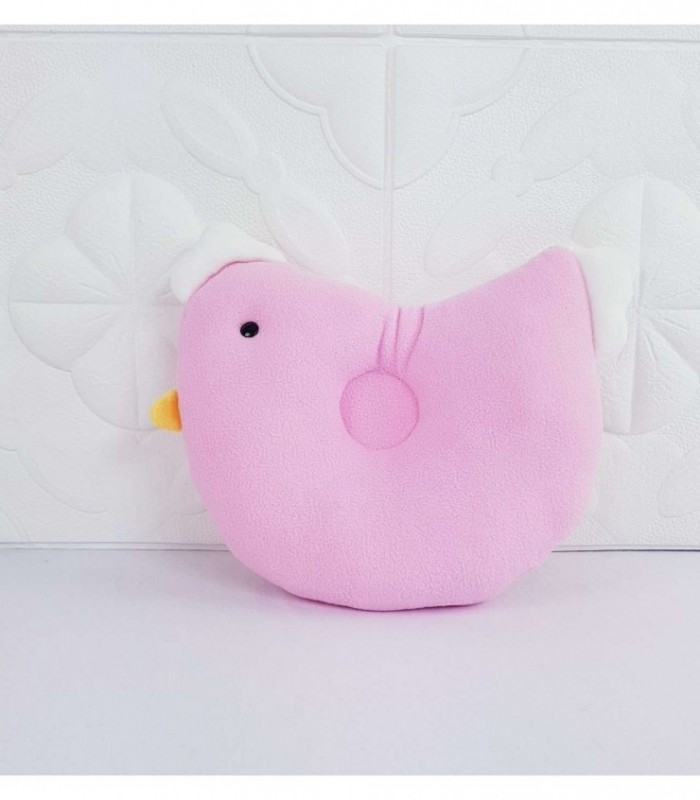 ALMOHADA PARA BEBE- DISEÑO POLLITO COLOR ROSADO