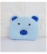 ALMOHADA PARA BEBE - DISEÑO OSITO COLOR CELESTE