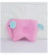 ALMOHADA PARA BEBE - DISEÑO ELEFANTE COLOR ROSADO