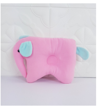 ALMOHADA PARA BEBE - DISEÑO ELEFANTE COLOR ROSADO