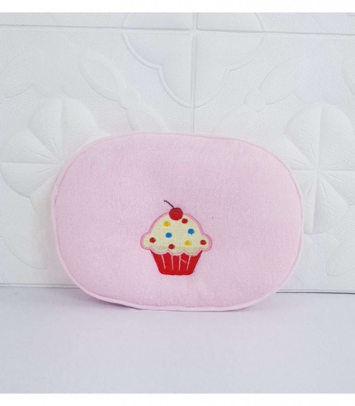 ALMOHADA PARA BEBE - COLOR ROSADO CON DIBUJO
