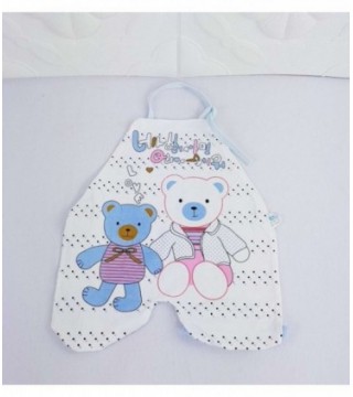 BABERO PARA BEBE - COLOR CELESTE CON DISEÑO