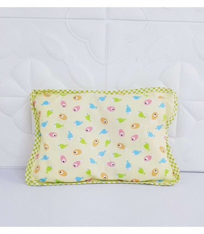 ALMOHADA PARA BEBE - COLOR VERDE ESTAMPADO