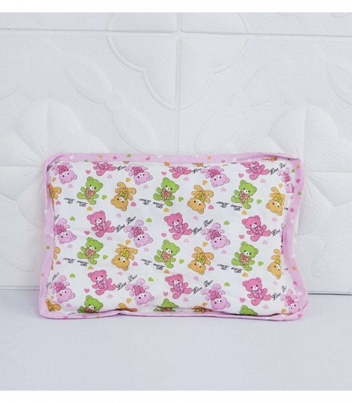 ALMOHADA PARA BEBE- COLOR ROSADO ESTAMPADO
