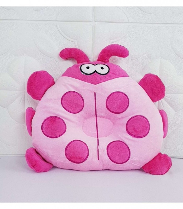 ALMOHADA PARA BEBE- DISEÑO BICHITO COLOR ROSADO