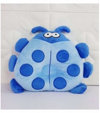 ALMOHADA PARA BEBE- DISEÑO BICHITO COLOR CELESTE