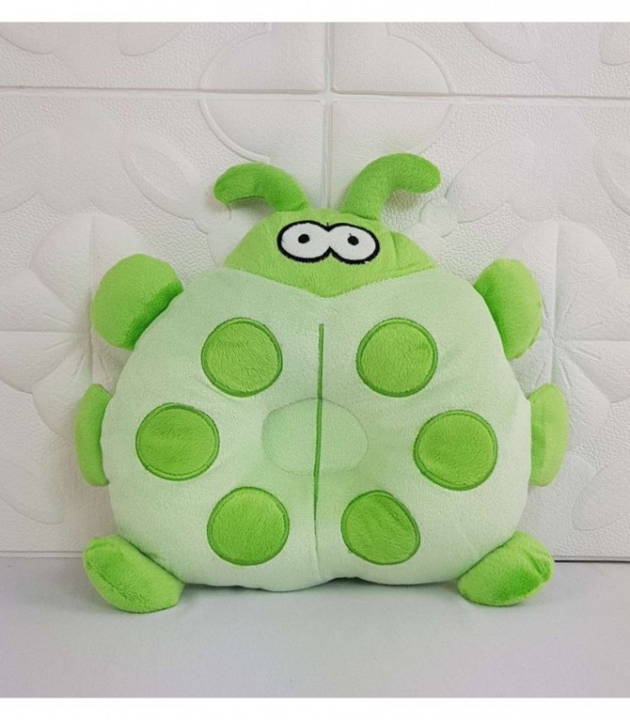 ALMOHADA PARA BEBE- DISEÑO BICHITO COLOR VERDE