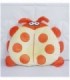 ALMOHADA PARA BEBE- DISEÑO BICHITO COLOR NARANJA