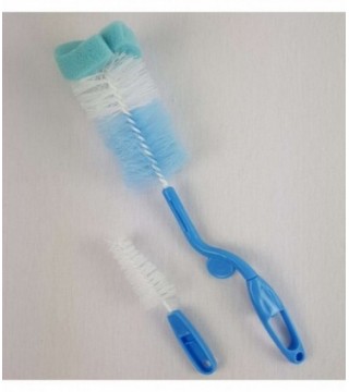 CEPILLO PARA LAVAR MAMADERA - COLOR CELESTE