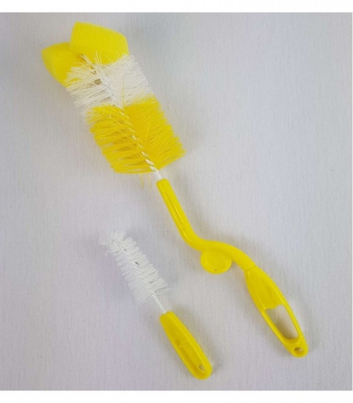 CEPILLO PARA LAVAR MAMADERA - COLOR AMARILLO