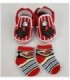 ZAPATITO PARA BEBE CON MEDIA - COLOR ROJO