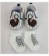 ZAPATITO PARA BEBE CON MEDIA - COLOR BLANCO