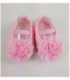 ZAPATITO CON FLOR PARA BEBE - COLOR ROSADA