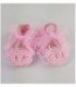 ZAPATITO CON ENCAJE PARA BEBE - COLOR ROSADA