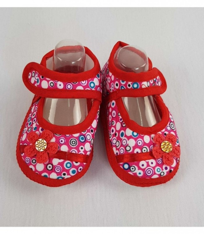 ZAPATITO PARA BEBE - COLOR ESTAMPADO ROJO