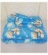 EDREDON PARA BEBE 1X1.30- CELESTE CON DISEÑO OSITO