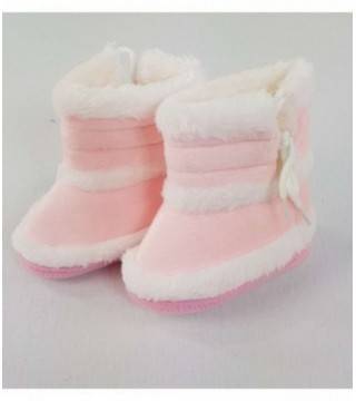 BOTITA CON PELO PARA BEBE - COLOR ROSADO