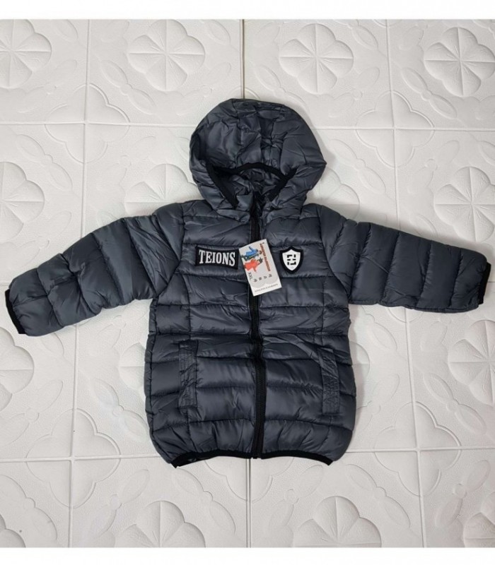 CAMPERA INFANTIL MASCULINO- COLOR GRIS OSCURO