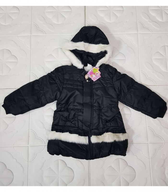 CAMPERA INFANTIL FEMENINA - COLOR NEGRO