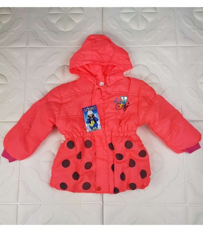 CAMPERA INFANTIL FEMENINA - COLOR NARANJADO FLUOR