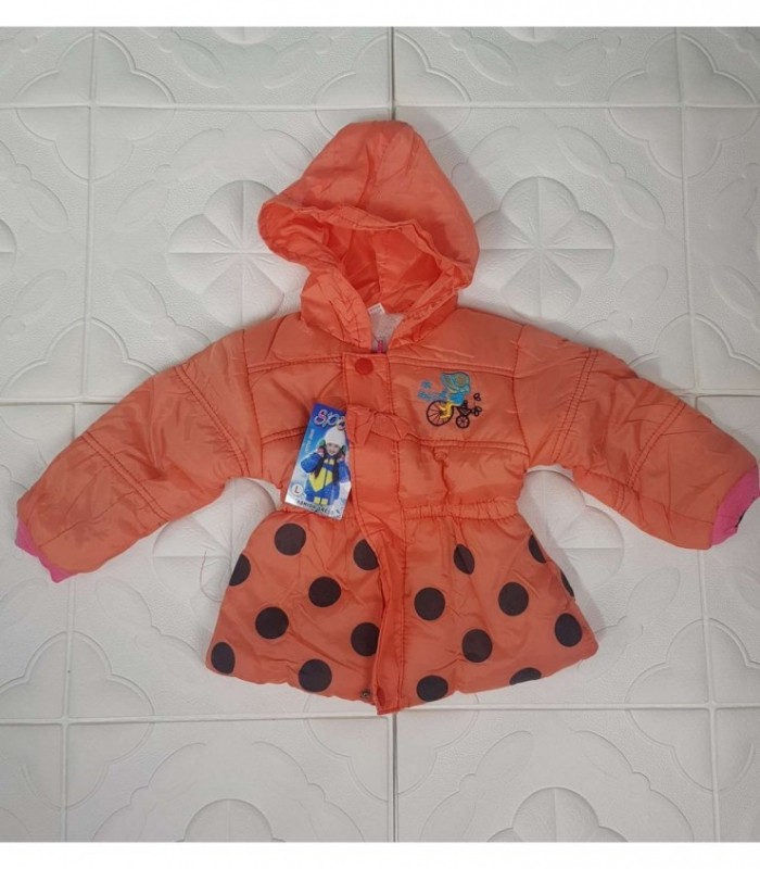 CAMPERA INFANTIL FEMENINA - COLOR NARANJADO CLARO