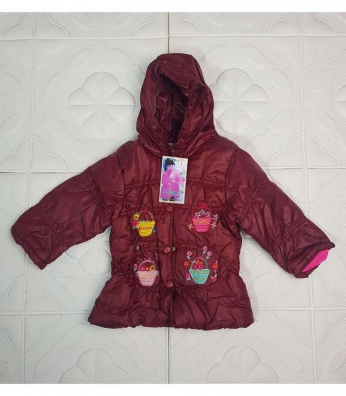 CAMPERA INFANTIL FEMENINA - COLOR BORDO