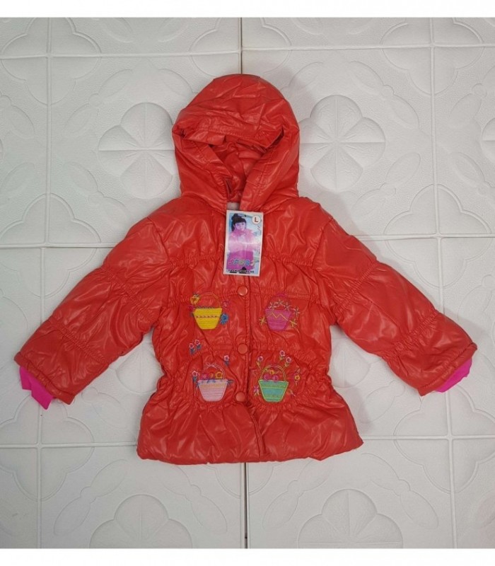 CAMPERA INFANTIL FEMENINA - COLOR NARANJADO