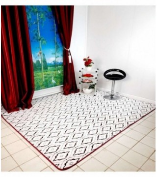 TAPETE PELUDO DE 2.X.2.40 COLOR BORDO