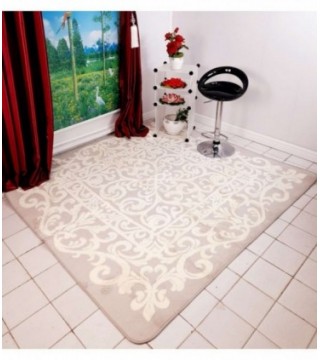 TAPETE PELUDO DE 2.X.2 COLOR CREMA