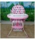 SILLA DE COMER PARA BEBE COLOR ROSA