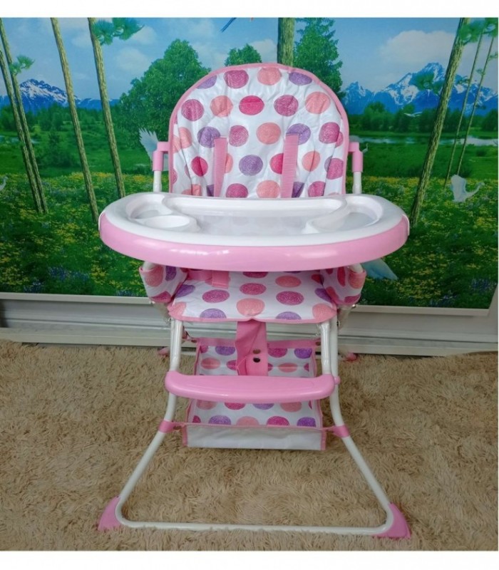 SILLA DE COMER PARA BEBE COLOR ROSA
