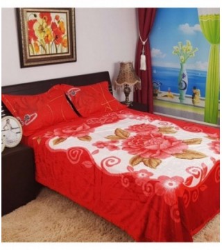 FRAZADA 1.90X2.20 COLOR ROJO