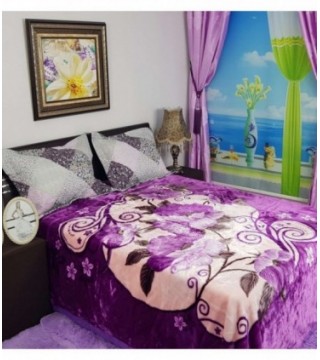 FRAZADA 1.90X2.20 COLOR LILA